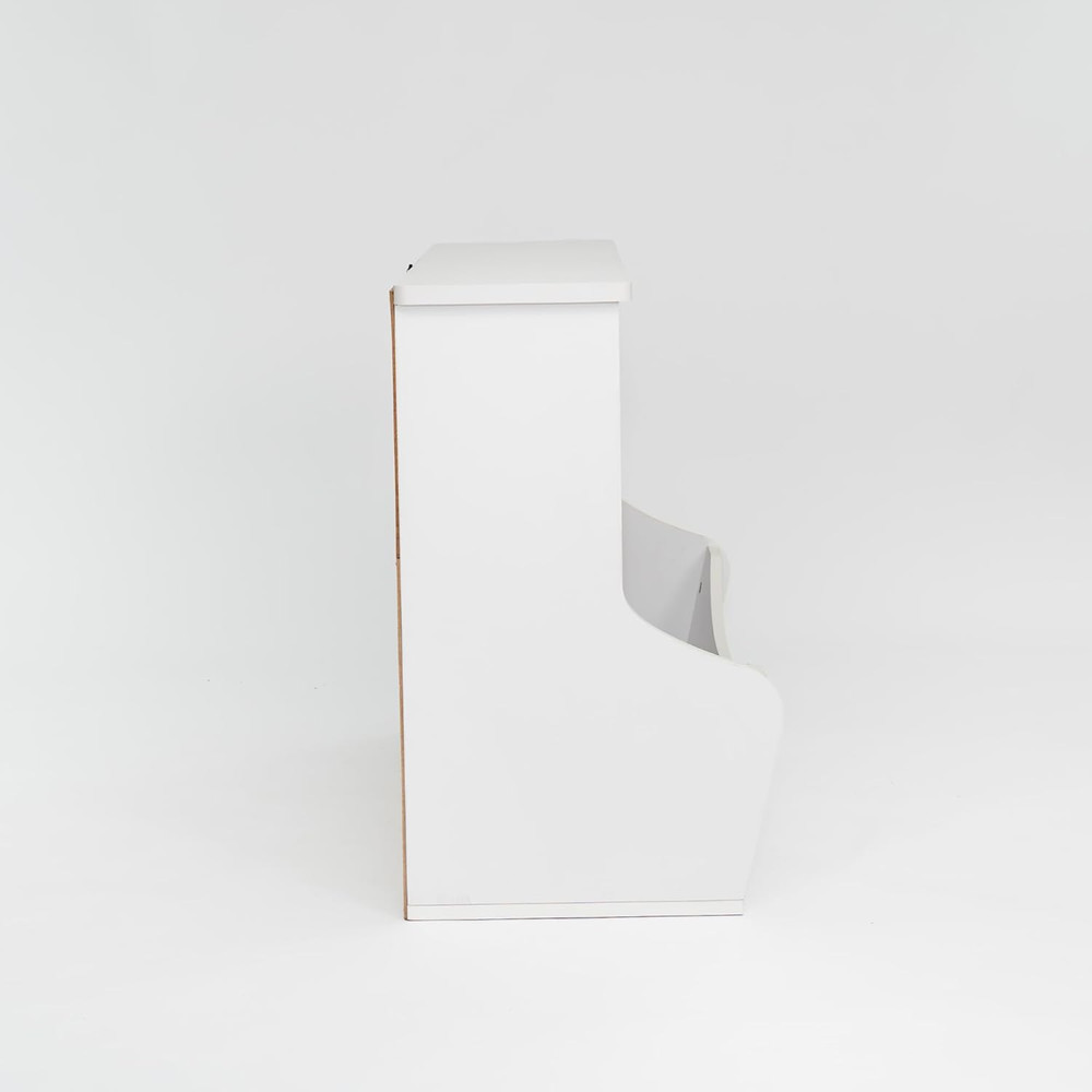 Elegant Multi-Functional White Bookcase for Home or Office Storage