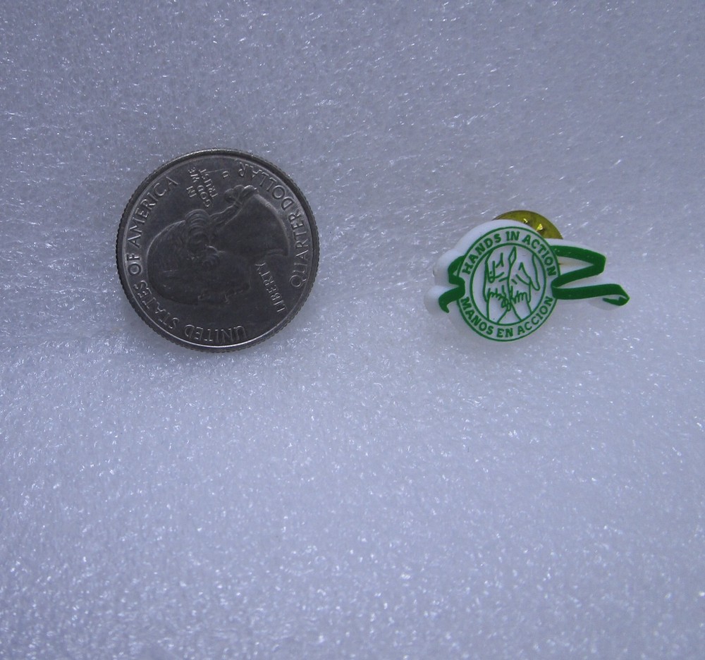 Hands In Action Plastic Pin