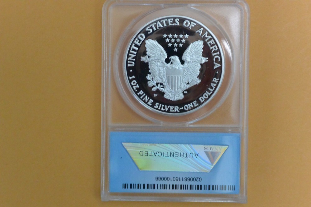 2001-W Silver Eagle ANACS PR70 DCAM