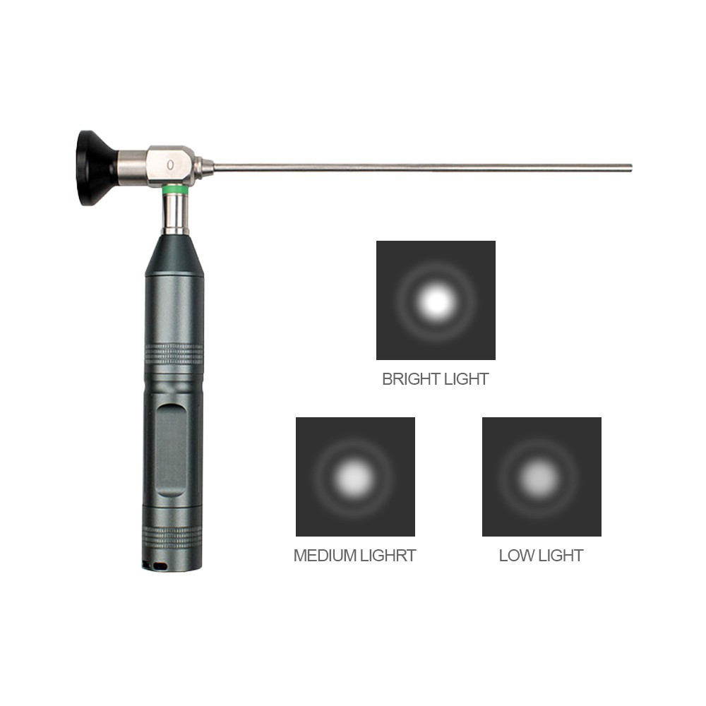 Rechargeable Endoscope - Cold Light Source Brightness Adjustment&3 Connectors