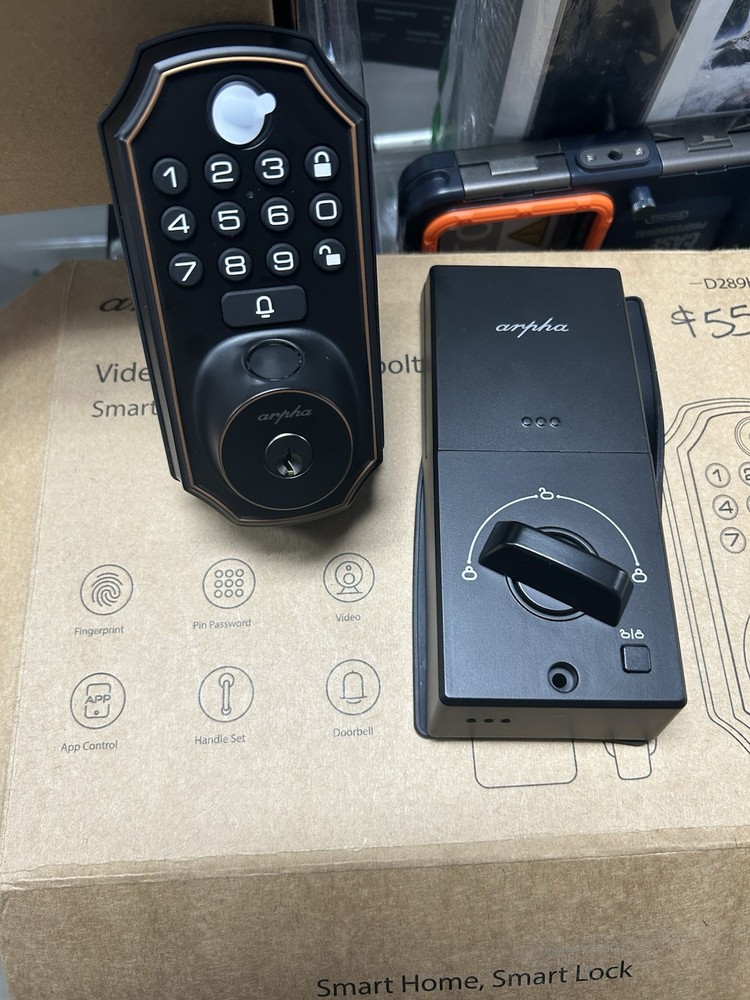 ARPHA Fingerprint Smart Door Lock Bluetooth Keyless Entry Deadbolt APP Control