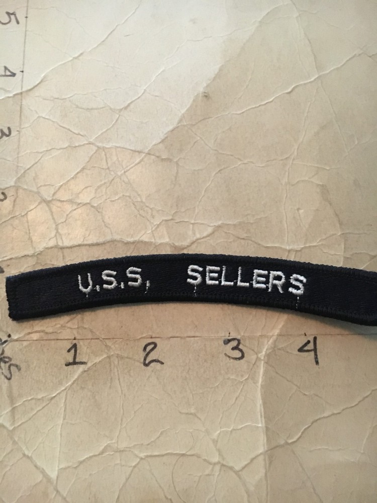 US NAVY SHOULDER STRIP TAB rocker Patch USS Sellers