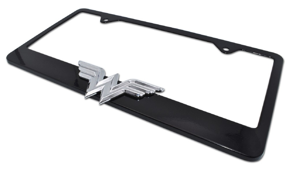 Wonder Woman 3D Black License Plate Frame
