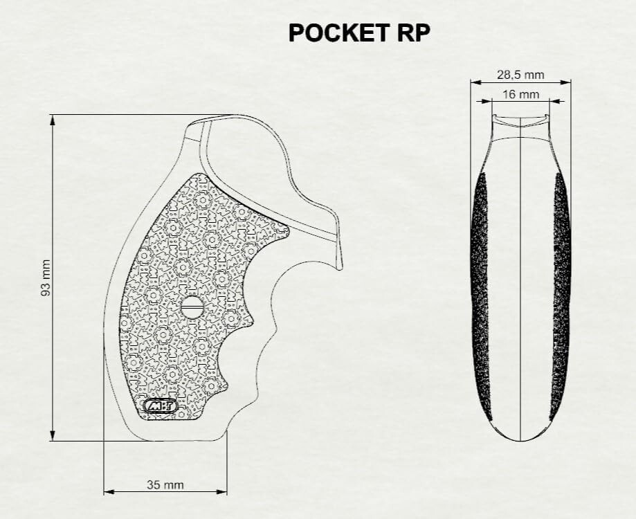 Bold Grip Pocket, Compatible with Taurus Small Frame Models