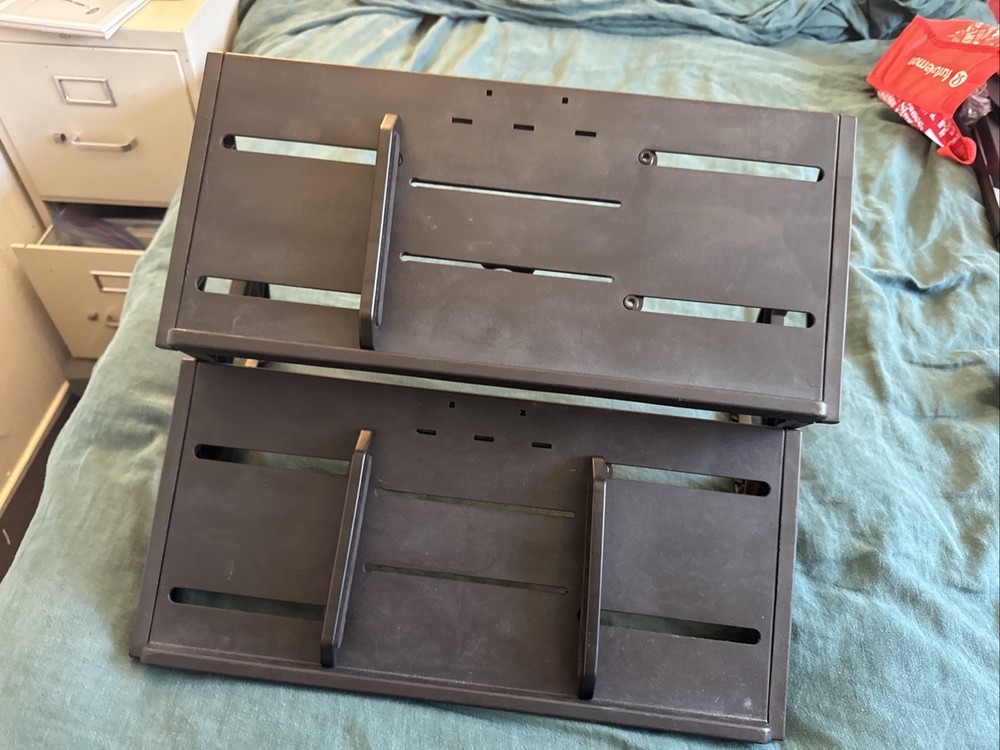 Ultimate Support MDS-100 (x2) + MDS-X Expander - 2-Tier Modular Synth Stand