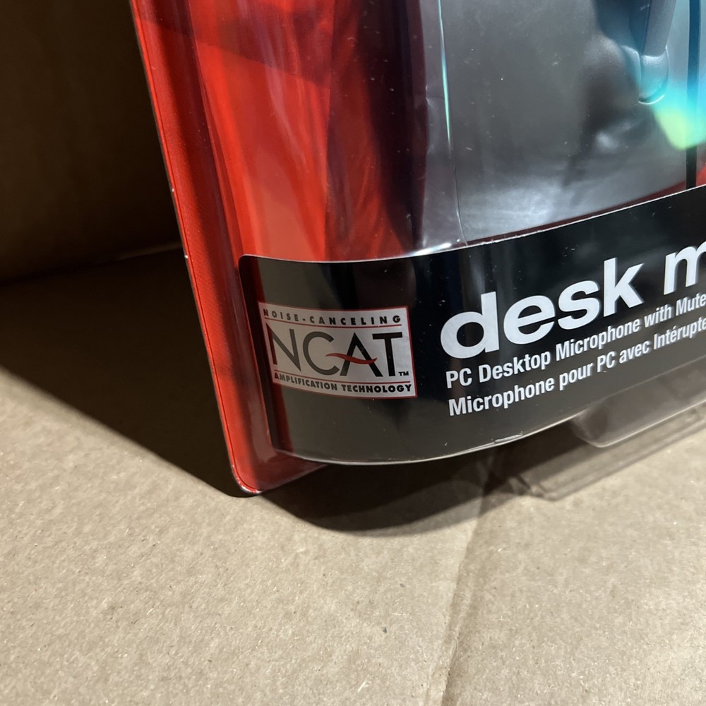 Labtec Desk Mic #534 PC Desktop Microphone W/Mute Switch - New - Read