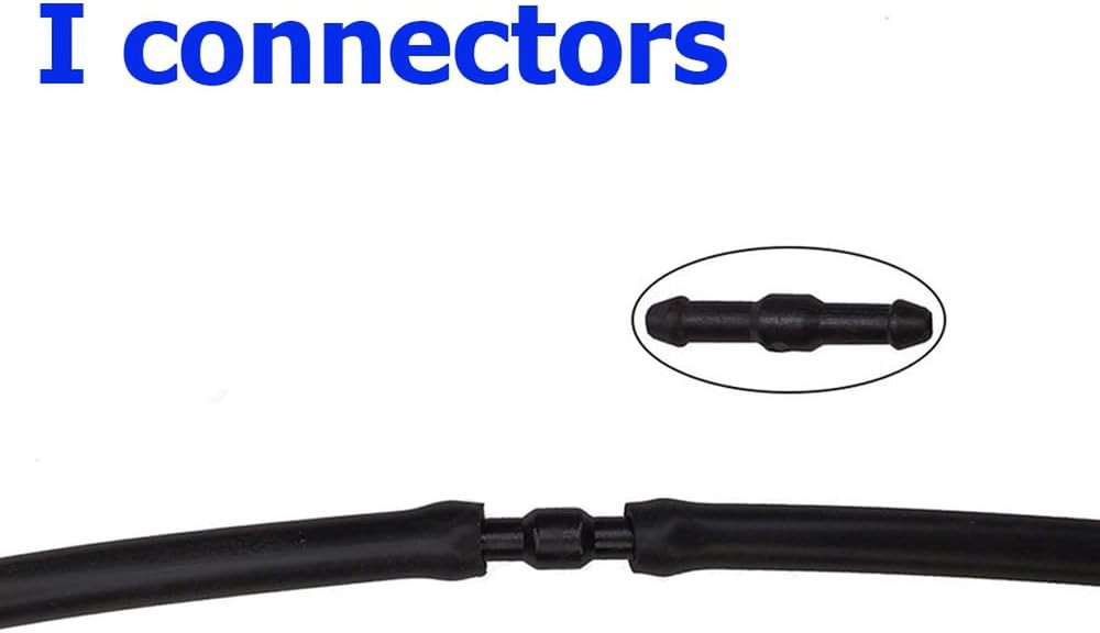 30 Pack Windshield Wipers Hose Connector Water Washer Pipe Adapter 2-Way + 3-Way