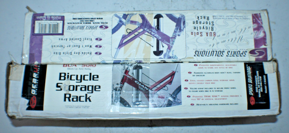 Universal Bicycle Wall Storage Rack 2 Wall Mounts 16" Vertical Adjustment NoRust