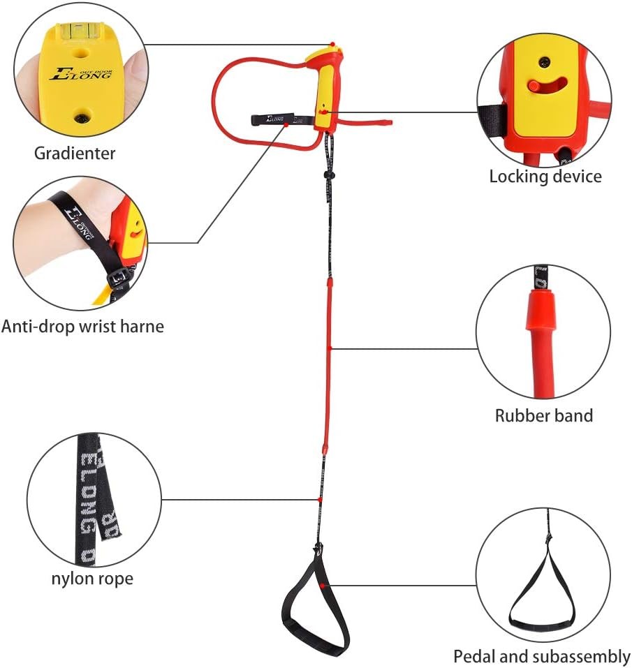 Elong Archery Bow Trainer Draw Training Aid Device Strength Stretch Yellow