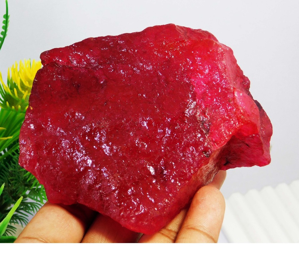 Huge 1645 Ct+ Natural Earth Mined Red Ruby Rough Loose Gemstone