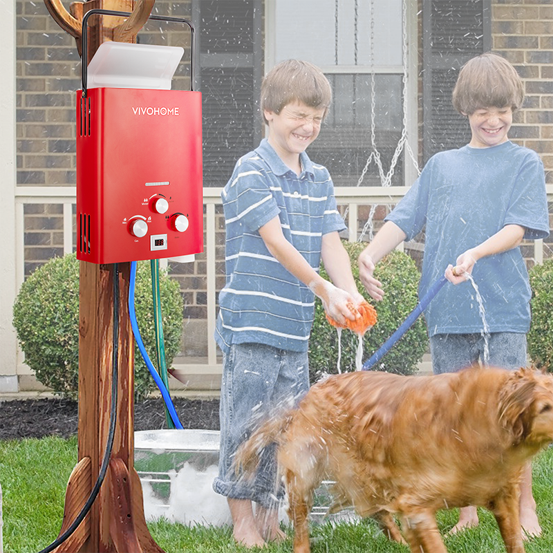 Portable LPG Propane Gas Hot Water Heater 6L Tankless Instant Boiler Outdoor RV