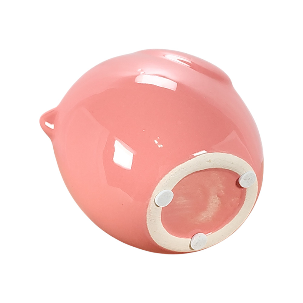 Pink Mini Flowerpot Planter Stoneware Ceramic Bird Shape