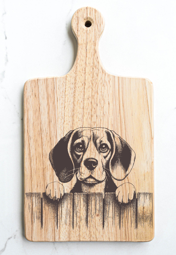 Beagle Cutting Cheese Board