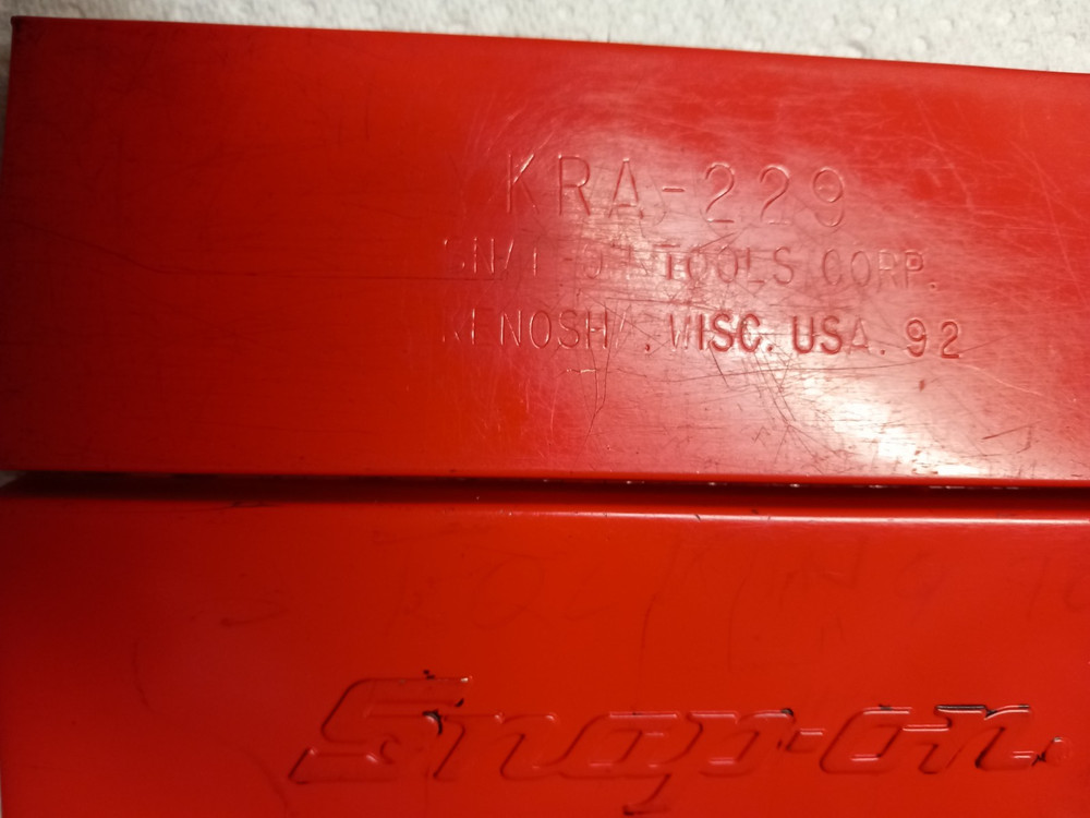 Vintage SNAP-ON KRA-229 Tool Metal Box Empty