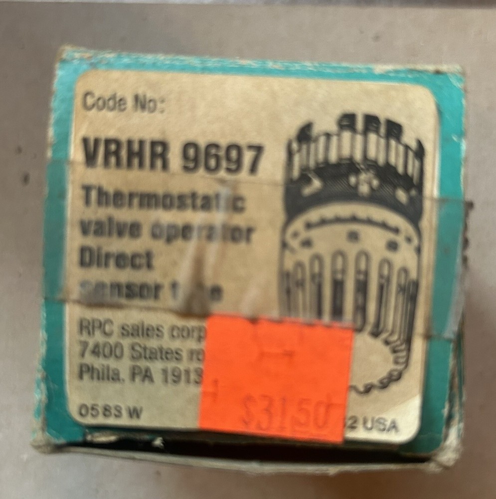NOS VAILLANT VRHR 9697 THERMOSTATIC AUTOMATIC VALVE OPERATOR DIRECT SENSOR TYPE