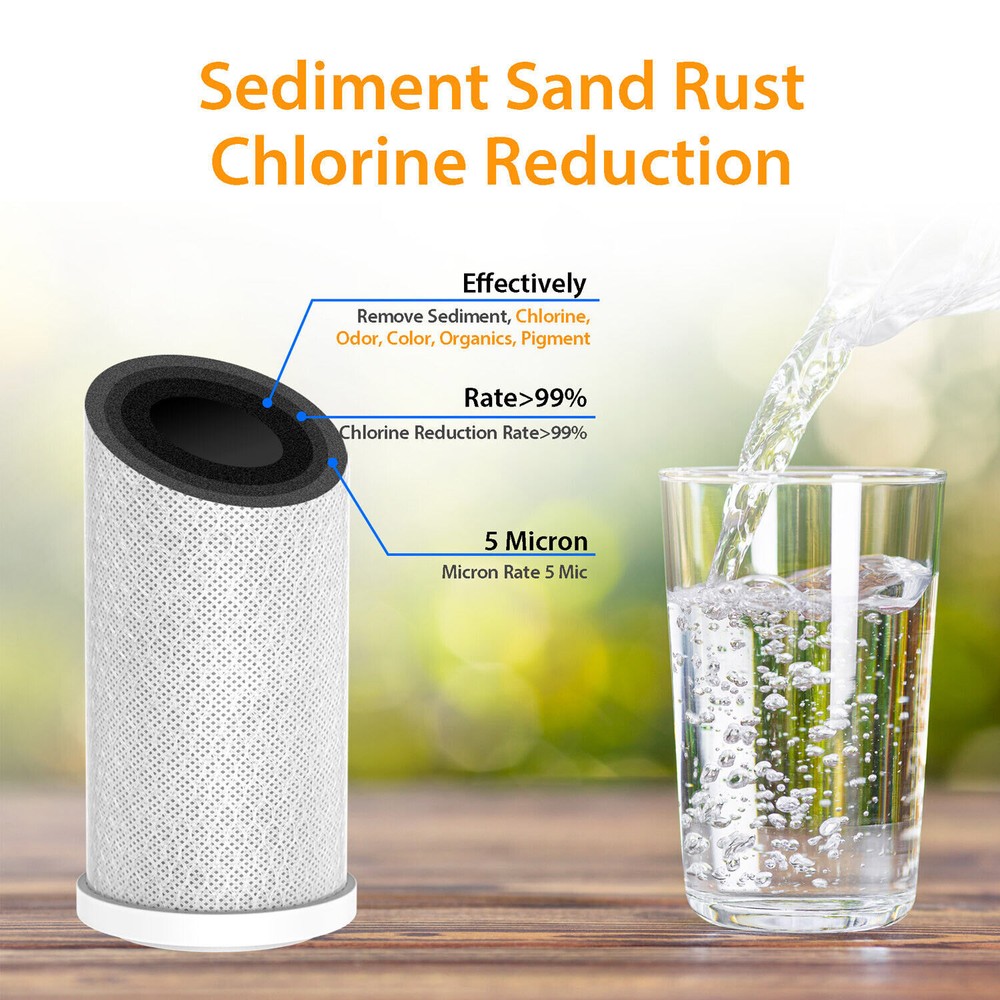 SimPure 10" x 4.5" Clear Whole House Water Filter Housing Filtration System Home