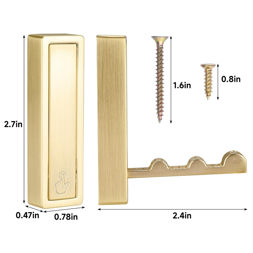 Folding Hooks 6 Pack Foldable Coat Hook Heavy Duty Wall Hooks for Hanging Coa...