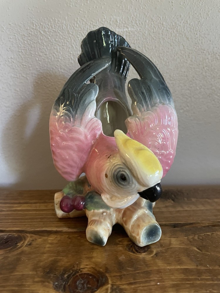 Antique Ceramic Parrot