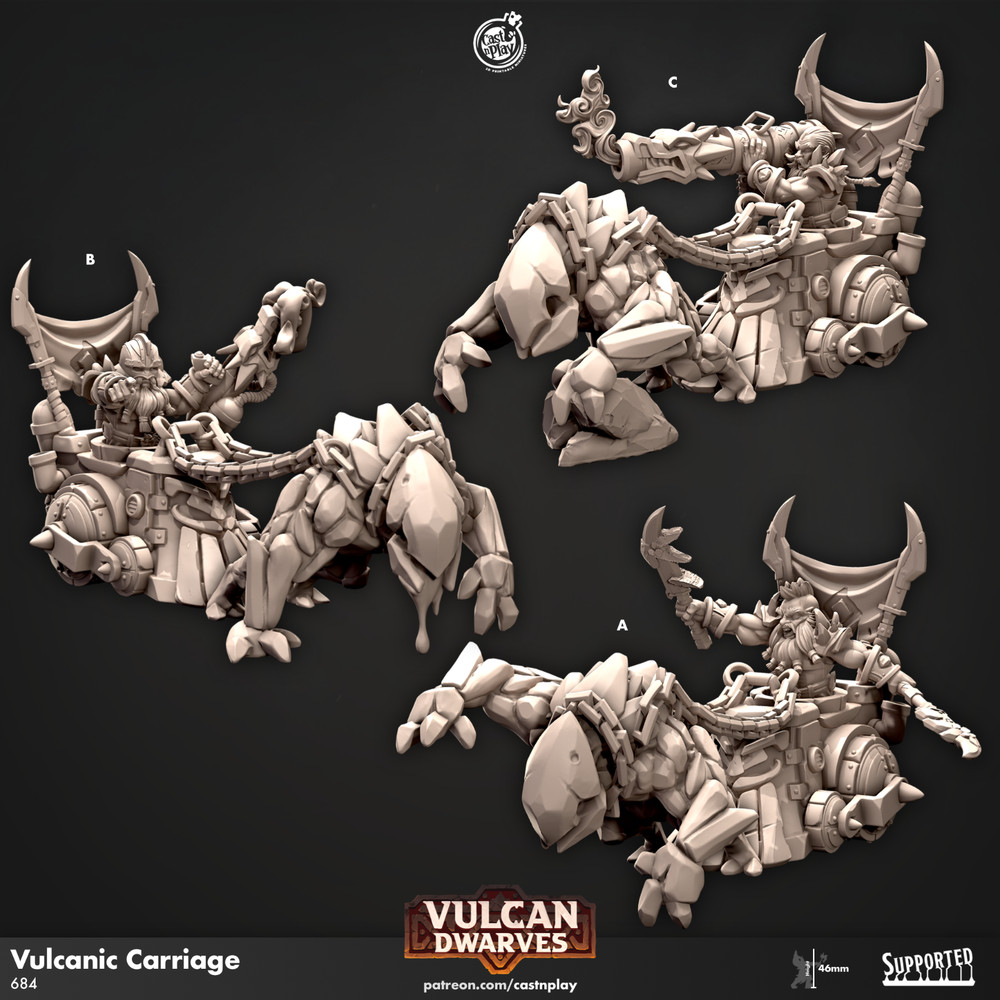 Dwarf Vulcanic Carriage | CastnPlay |