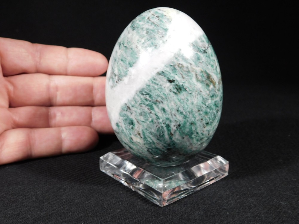 Egg Ball Sphere Display Stand Clear Lucite Medium Size