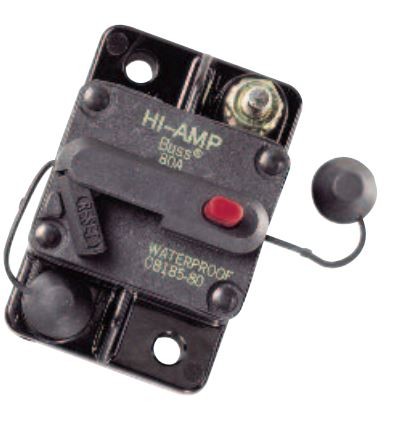 80 AMP WATERPROOF CIRCUITBREAKER | MANUAL RESET12-42V DC