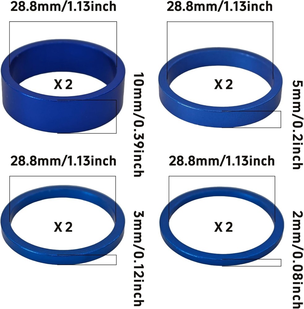 Aluminum Alloy Bicycle Headset Spacers