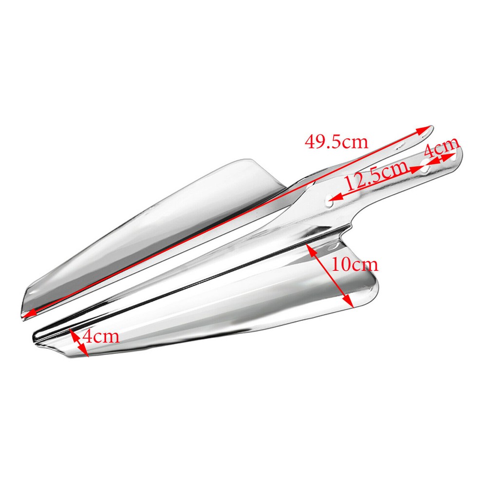 Chrome Front Fork Mount Wind Deflectors Fit For Harley Electra Glide 1995-2021