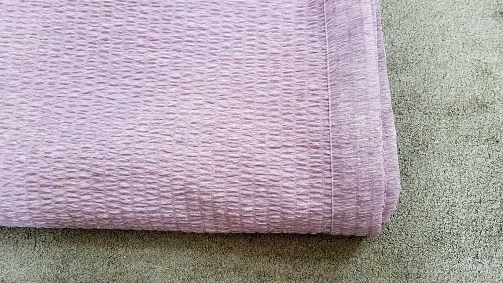 Cool Blanket - Ripple Pattern Embossing, Lavender Color, Single Size 64"x81"