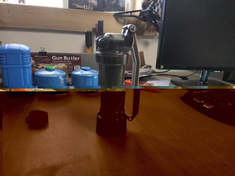 Used MSR WaterWorks Ceramic filter with bag  and intructions