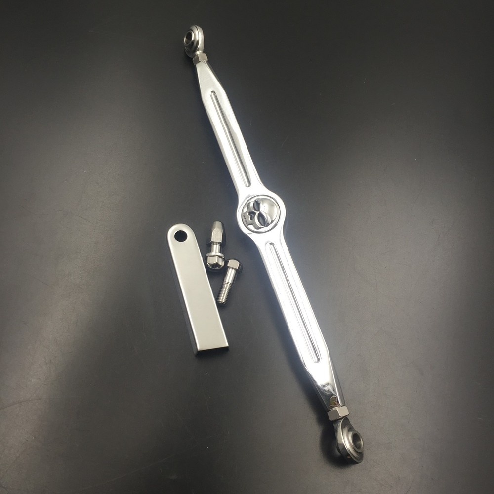 Chrome Skull Shift Linkage For Harley Davidson Softail Road King Electra Glide
