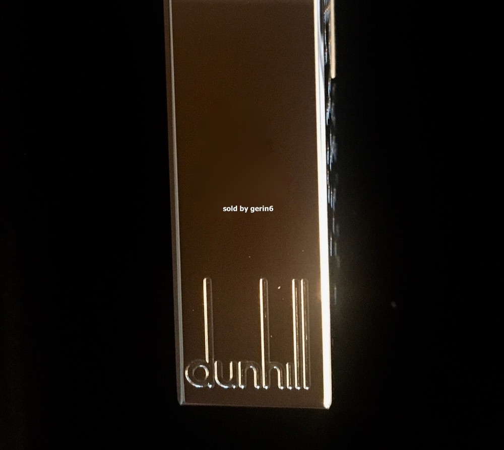 Dunhill Rollagas Lighter, Palladium Finish with Geometric Pattern, New In Box