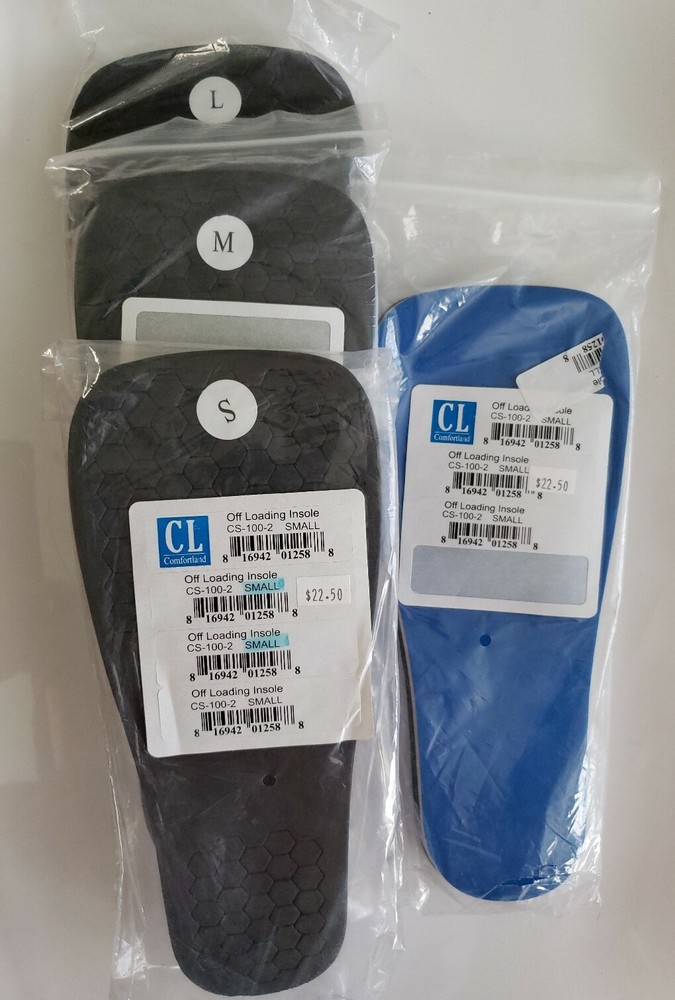 Comfortland Off-Loading Insole System Square Toe Small,Medium OR Large NEW