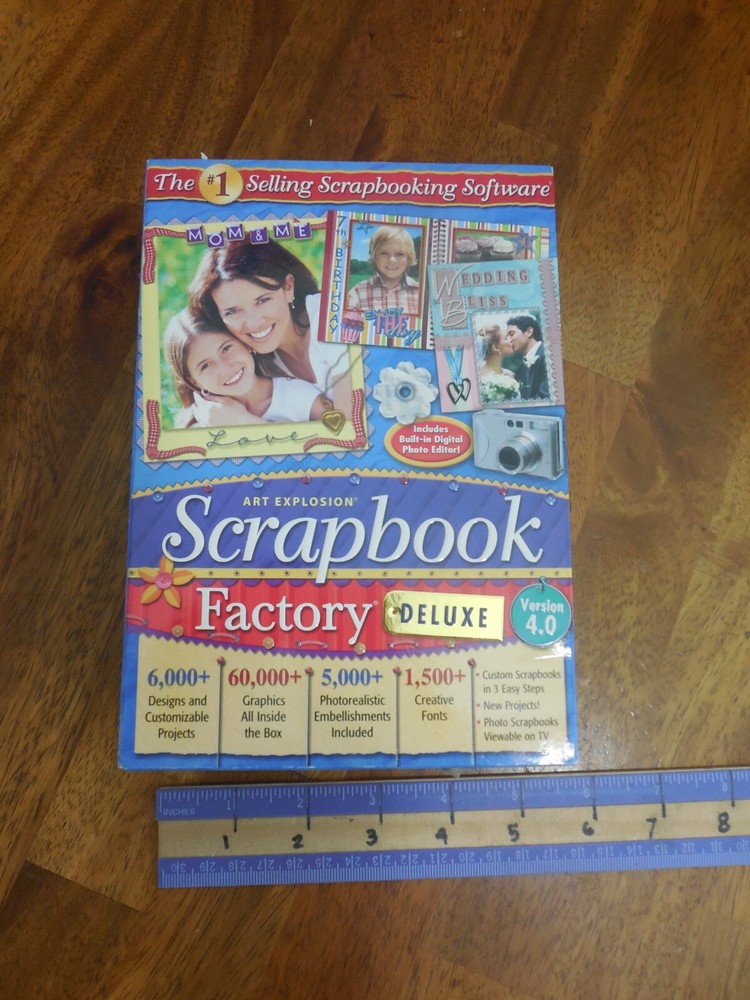 Scrapbook Factory Deluxe 4.0 Software Nova Dev. Windows XP or Vista