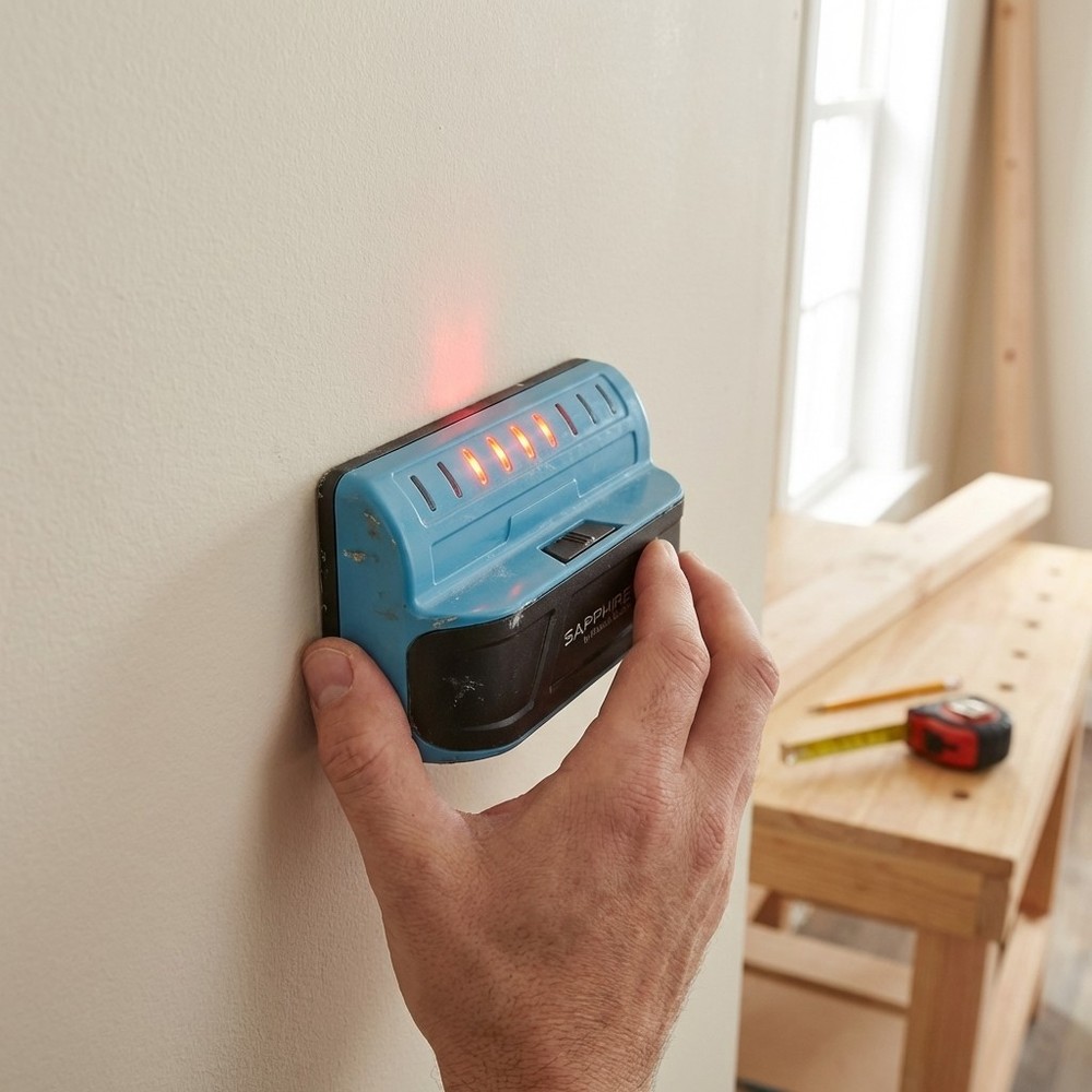 Sapphire 9000 Stud Finder Generic Blue Wall Scanner Tool