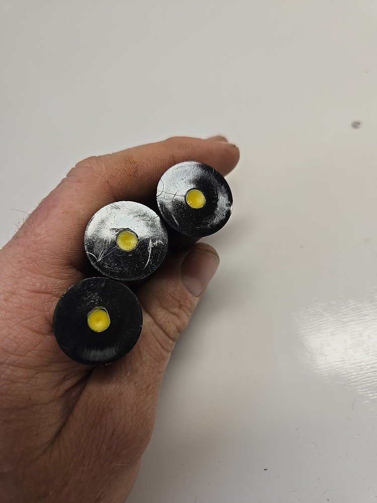 12 gauge snap caps 3 Pack Black Plastic