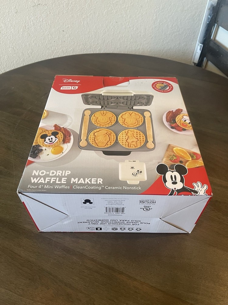 Disney Mickey Mouse Waffle Maker Nonstick, Mickey-Shaped Waffles
