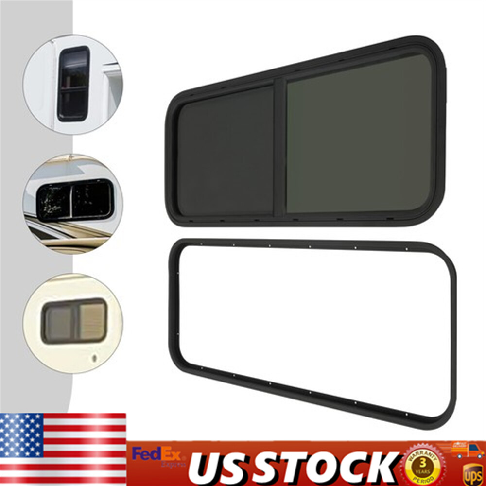RV Camper Window Teardrop  Horizontal/Vertical Sliding Glass Door 42" W X 22" H