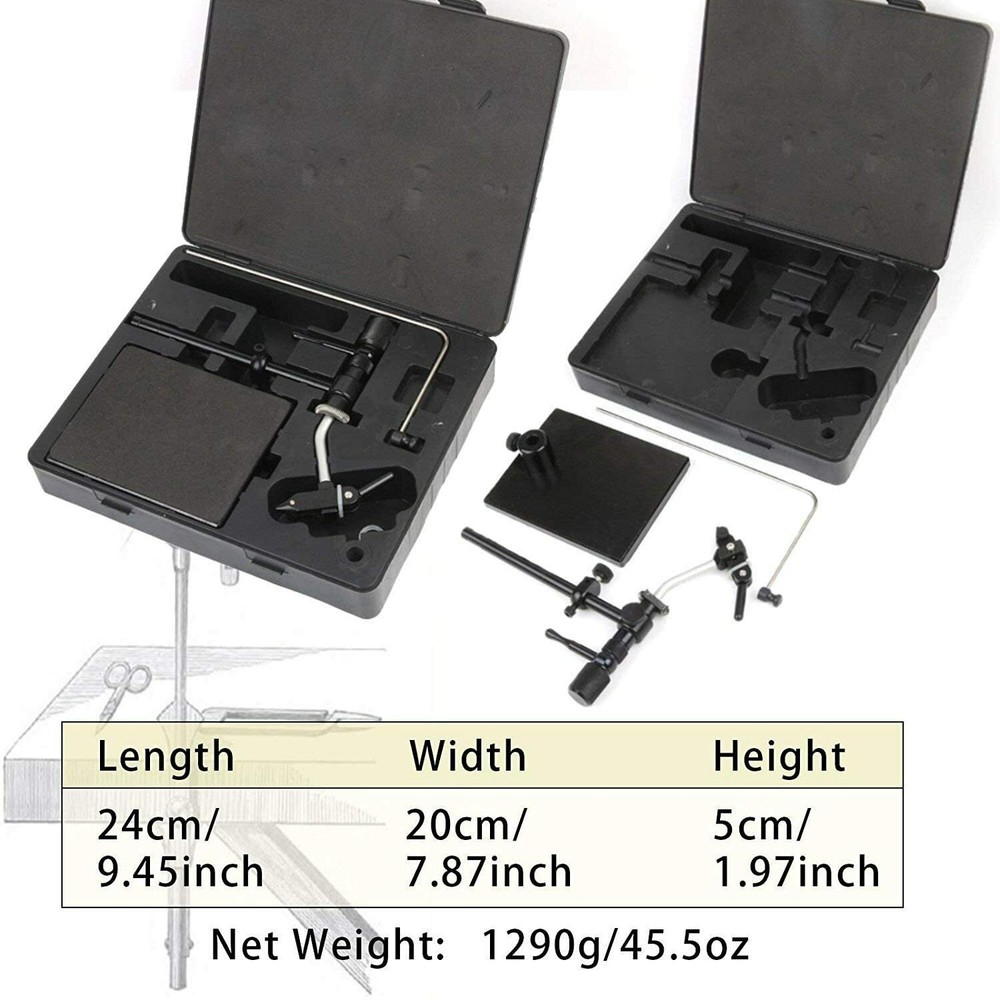 Rotary Fly Tying Vise Alloy Fly Tying Tools Kit