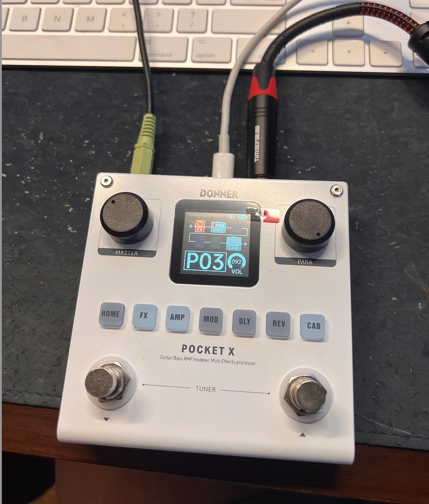 Donner Pocket X Multi Effects Pedal Multi Effects Processor Rechargeable Pedal