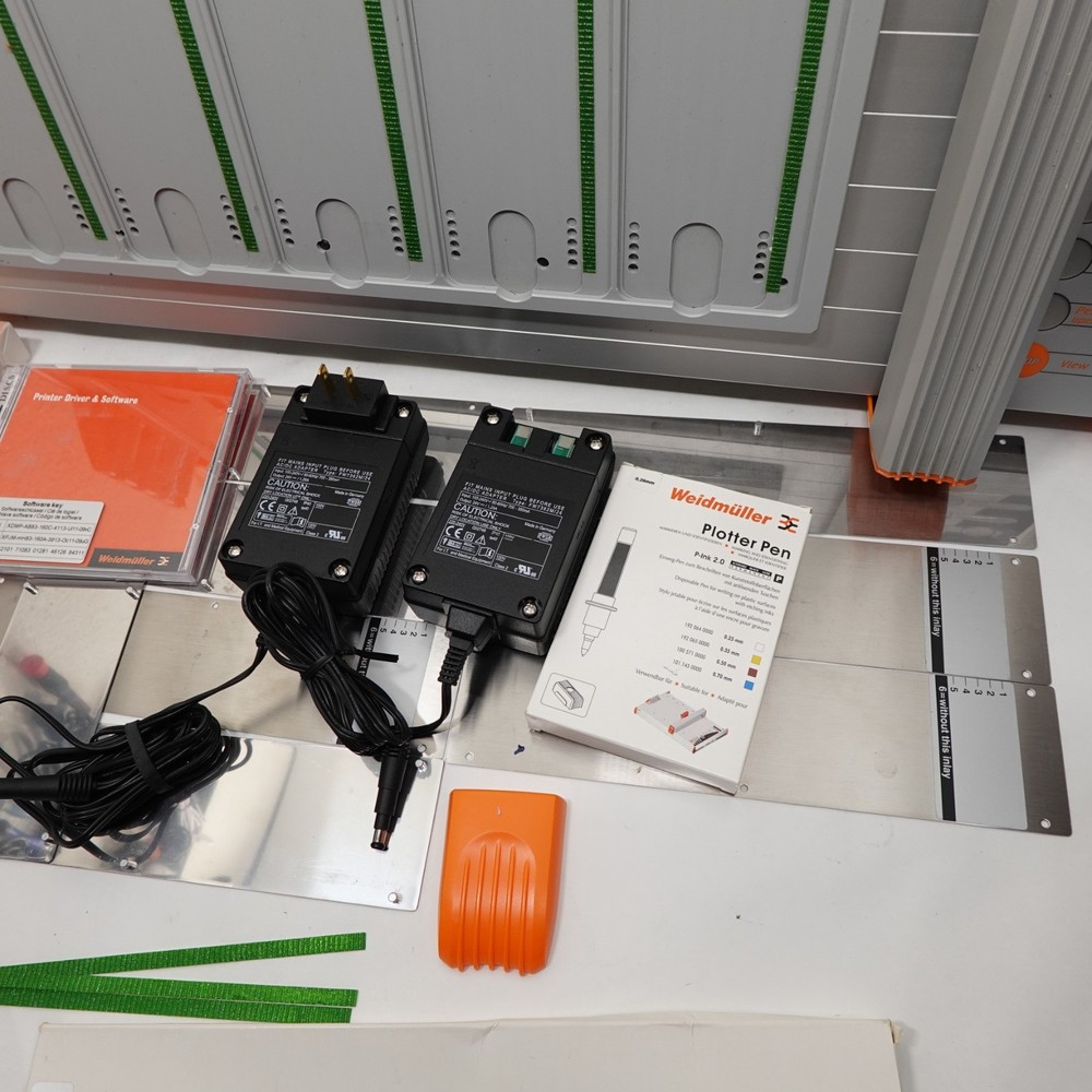 Weidmüller MCP Plus Plotter Printer System w/ Software, Power Supply, Accessorie
