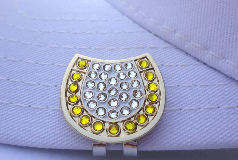 Horseshoe with Crystals Ball Marker