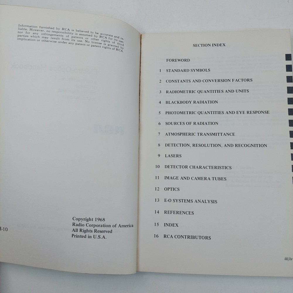 RCA Electro-Optics Handbook 1968
