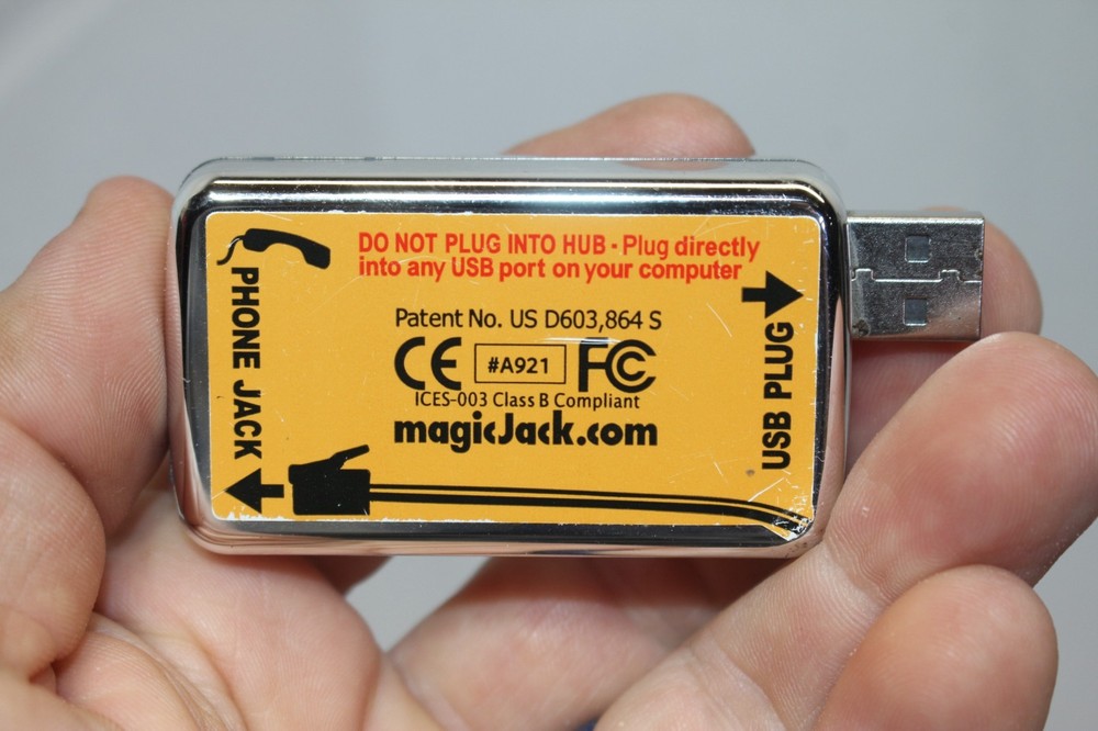 MagicJack #A921 Long Distance Calling Telephone Unit USB Block Device Dongle