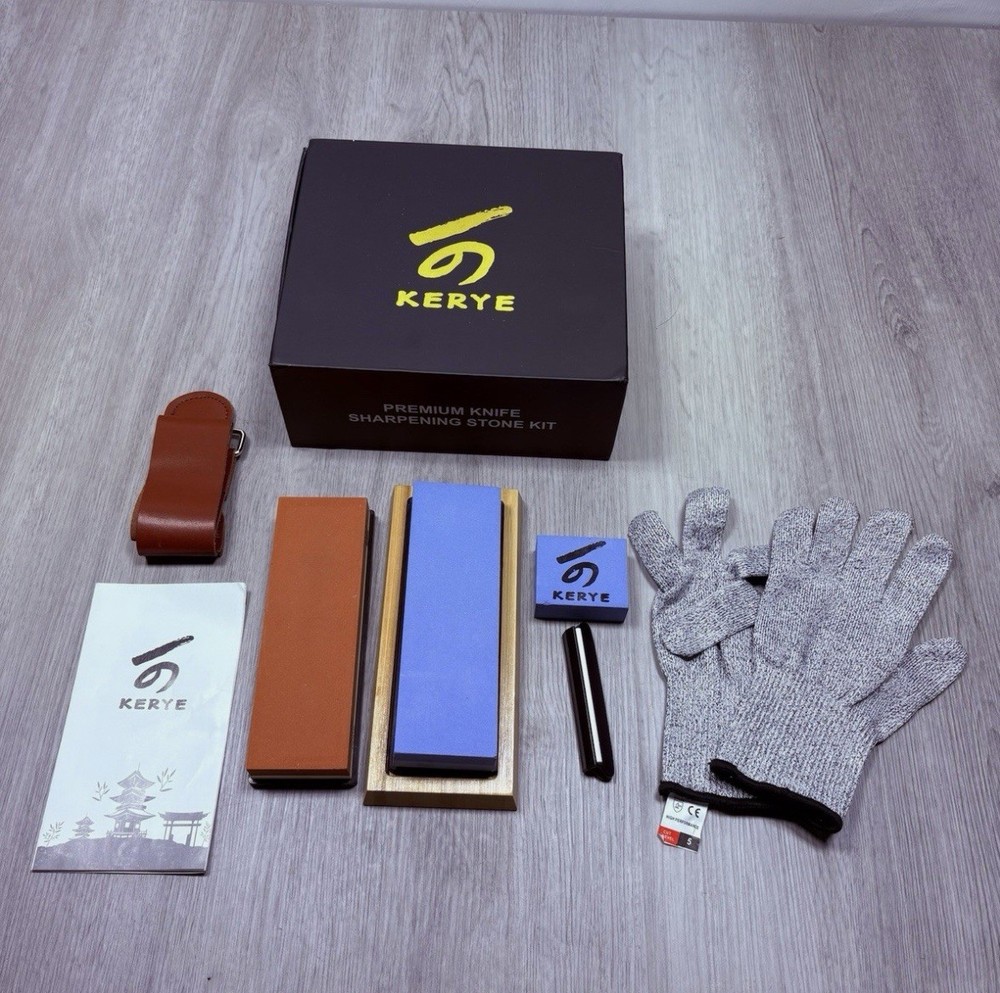 KERYE Premium Knife Sharpening Stone Kit 11-Pc Set