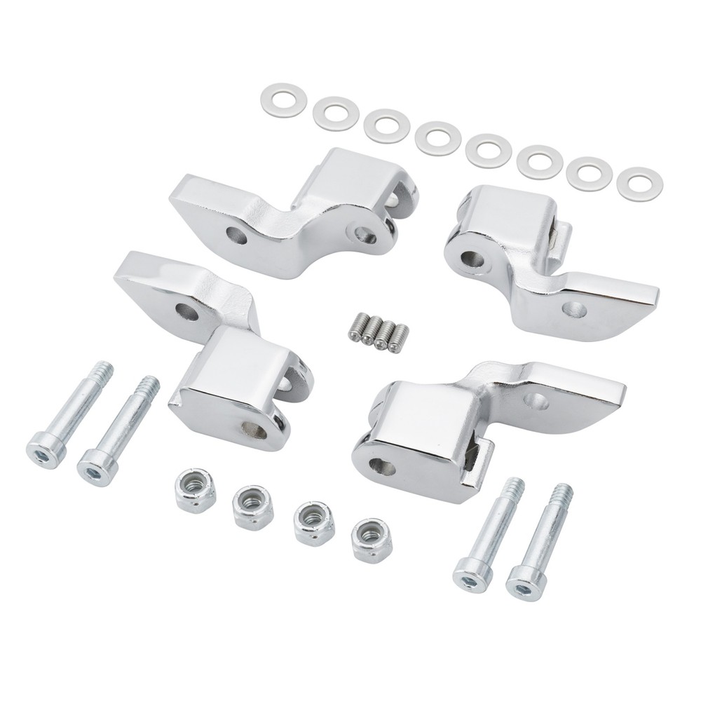 1'' Out & Forward Driver Floorboard Brackets Relocation for 2000-2017 Softail