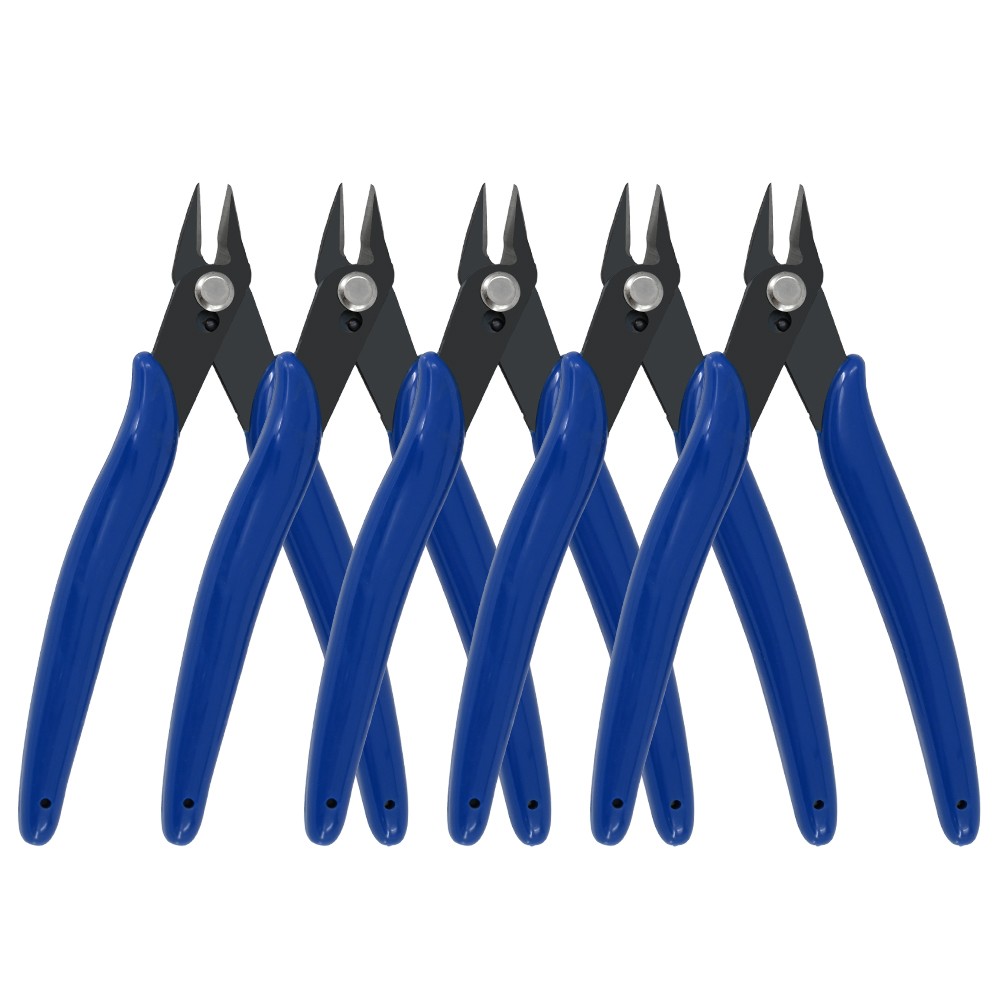 5x Micro Flush Cutter, 2 Pack Small Wire Cutters Spring Loaded Cutting Plier