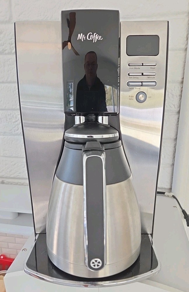 Mr. Coffee 10 Cup Programmable Coffee Maker Stainless Thermal Carafe WORKS