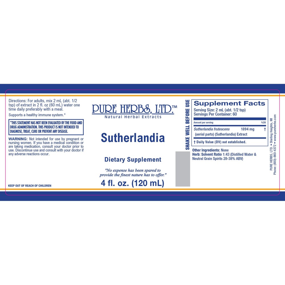 Pure Herbs: Sutherlandia - 4 oz.