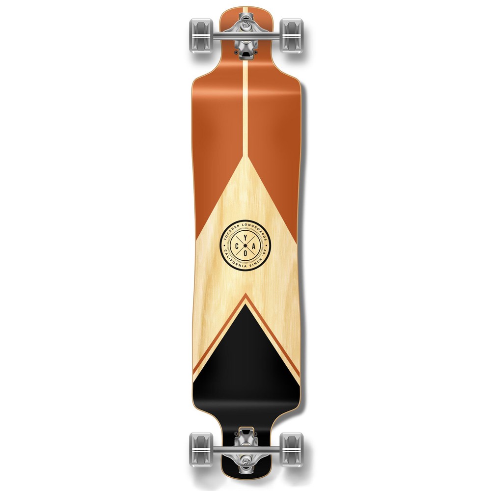 YOCAHER Longboard Complete - Earth Series - Mountain