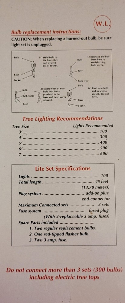 100 Super Bright Christmas Lights Blue 100 Light String - New With Box
